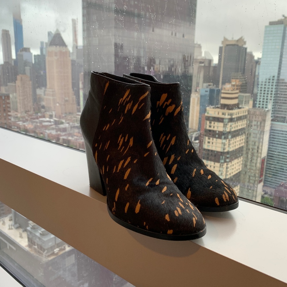 Cole Haan Animal Print Ankle Booties | Size 8.5